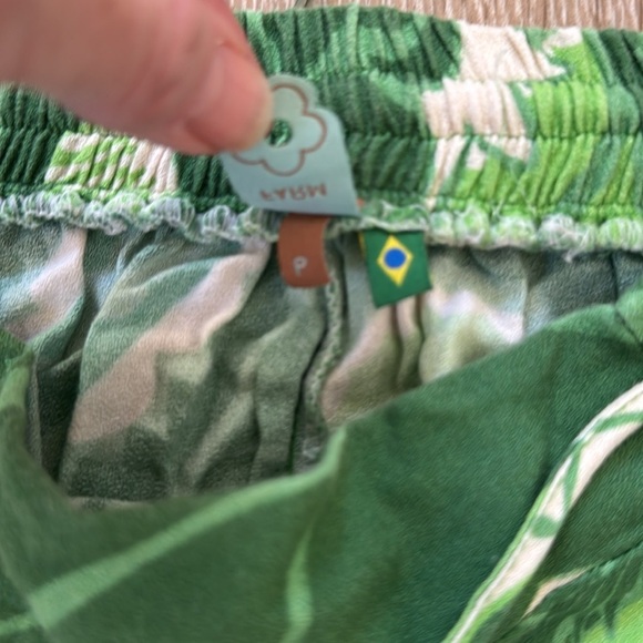 Farm Rio Groove Pants P XS Green Floral Print - Picture 8 of 15